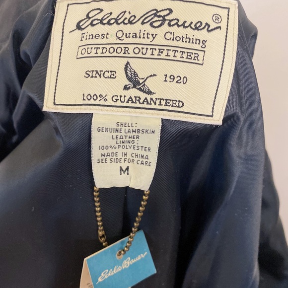 Eddie Bauer Lambskin Leather Jacket NWT. - Picture 6 of 6